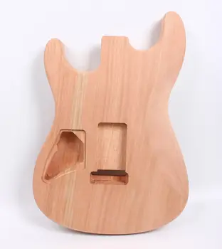 Strat Električna kitara telo Enem kosu Mahagoni Narejen Nedokončane DIY kitara Kitara Komplet