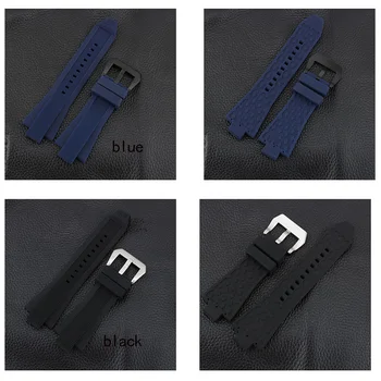 Shengmeirui Vodotesno gume trak 29 * 13mm za MK watch MK8152 Črna Rjava Oranžna Potapljanje Silikonski Watchbands