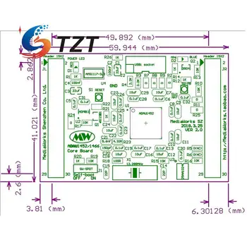 TZT ADAU1452 Jedro Odbor Zasnovan za SIGMADSP Inženirji Avdio Maker DIYER