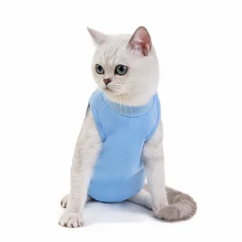 Luštna Ženska Mačka Operacijo bo Ustrezala Hišne Mačke Sterilizacijo Oblačila Odvajanja Oblačila Pet Pooperativno Telovnik Anti-Off Anti-bite