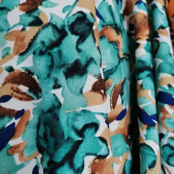 Bling Obleko Stretchy Šifon Materiala Tkiva Tkanine DIY Oblačila Materiala DIY Šivanje Tekstilnih Poletje Krpo