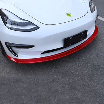 Avto Sprednji Odbijač Za Ustnice Deflektor Ustnice Body Kit Spojler Splitter Difuzor Varovalo Varovalo Za Tesla Model 3 2017-2020 3 Kosov