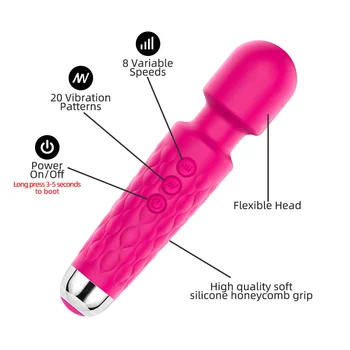 Brezžični Dildos AV Vibratorji USB Charge Big AV Palico Ženski G Spot Massager Klitoris Stimulator za Odrasle Sex Igrače za Žensko Seks Pro