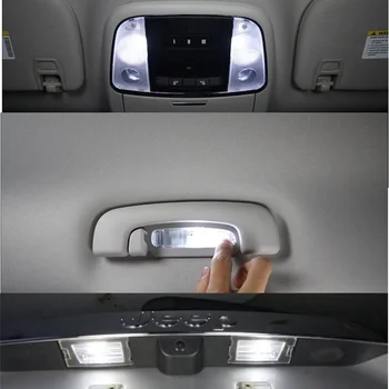 Tcart 6pcs avto svetloba, led, Notranja lučka za Strešne Kupole balona Plošča Led Preberite vrata stopala prostor za Prtljago Za Toyota Auris 2006-2016