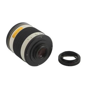 500mm F/6.3 Priročnik Fotoaparat Telefoto Zrcalni Objektiv + T2 Mount Adapter Ring za Canon, Nikon Pentax Olympus Sony A6500 A7RII GH5 DSLR