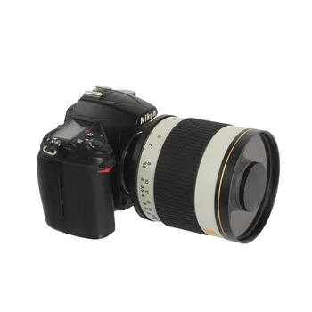 500mm F/6.3 Priročnik Fotoaparat Telefoto Zrcalni Objektiv + T2 Mount Adapter Ring za Canon, Nikon Pentax Olympus Sony A6500 A7RII GH5 DSLR