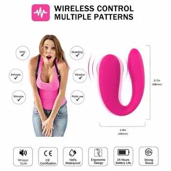 Prenosni Mini U Oblike, G-spot Analni Dvojno glavo, Dildo, Vibrator Sex Igrača za Ženske Nekaj Klitoris Stimulator Vagina Muco Massager