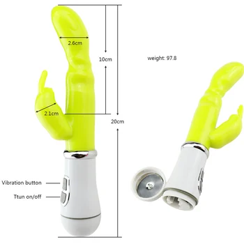 12 Hitrost Močno USB Rabbit Vibrator, Masturbator Sex Igrača za Ženske Vagine, Klitoris Dvojni Vibrator Vagina Vibracij