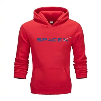 Pomlad Jesen SpaceX Hoodies Moških Prostora X Logotip Moške Jopice Priljubljena po Meri Sweatshirts Visoke Kakovosti Moške Velikosti XS-4XL