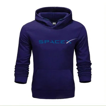 Pomlad Jesen SpaceX Hoodies Moških Prostora X Logotip Moške Jopice Priljubljena po Meri Sweatshirts Visoke Kakovosti Moške Velikosti XS-4XL