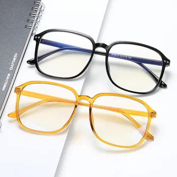 Moda Plastičnih Prevelik Očala Ženske Anti Blue Ray Optičnih Očal Okvir Spektakel Jasno Računalnik Oči Očala Za Moške