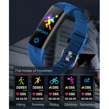 S5 Šport Nepremočljiva Pametno Gledati Ženske Pametna Zapestnica Pasu, Bluetooth Srčnega Utripa Fitnes Tracker Smartwatch, Kovinsko Ohišje