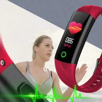 S5 Šport Nepremočljiva Pametno Gledati Ženske Pametna Zapestnica Pasu, Bluetooth Srčnega Utripa Fitnes Tracker Smartwatch, Kovinsko Ohišje