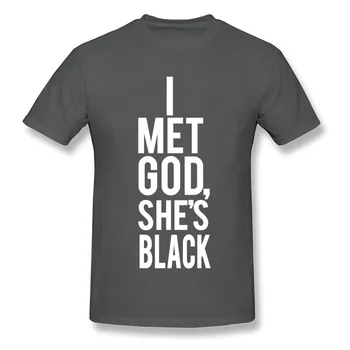 Spoznal sem Bog Shes Black Tshirt Mens T Shirt Modi Tee-Majice Družino Top majice 2018 Najnovejši Bombažne Tkanine Oblačila