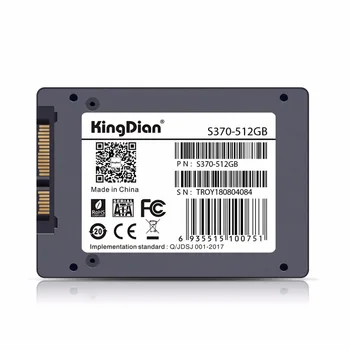 Kingdian SATAIII SSD z 3 leta garancije 512GB 2.5 inch notranji ssd trdi disk za Prenosnike desktop (S370 512GB)