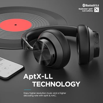 Mixcder E10 Brezžične Slušalke AptX Nizke Latence Z Micro USB Bluetooth5.0 ANC Globoko Bass Glasbe, Gaming Nad uho Slušalke