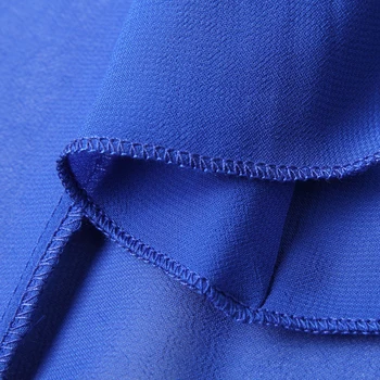 2019 Long Sleeve Solid Color Bohemia Elegantno Plus Velikost Celotno Dolžino Maxi Obleko Počitnice Plaže Družico Sundress