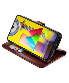 Usnjena torbica Za Samsung M31 Flip nazaj mobilni Telefon torbica Za Samsung Galaxy M31M315F M 31