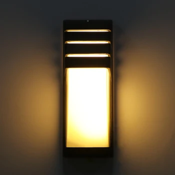 Stenska svetilka na Prostem Vodotesen IP65 LED Stenska luč AC110V-220V Aluminija Vrt Dvorišče, Verando, Hodnik Luči retro stenska svetilka