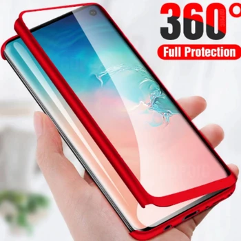 360 Polno Kritje Primeru telefon Za Samsung Galaxy S10 S8 S9 S20 Plus Ultra Shockproof Primeru Opomba 10 Pro S10 Plus, Lite Zaščitni Pokrov