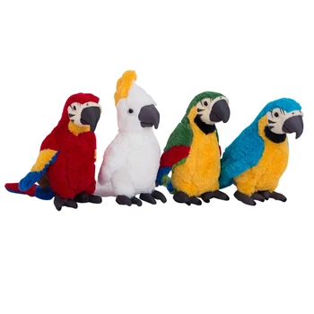 Srčkan simulacije papiga lutka plišastih igrač risanka mehko polnjene živali plišastih okras otroške igrače darilo za rojstni dan 25 cm WJ254