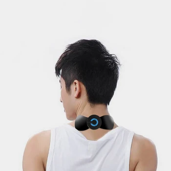 Prenosni Mini Električni Vratu Nazaj Telesa Massager Cervikalno Masažo Stimulator Lajšanje Bolečin Masaža Obliž z USB Kabel za Polnjenje