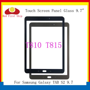 10Pcs/veliko Za Samsung TAB Galaxy S2 9.7 T810 T815, Zaslon na Dotik, Plošča Steklo Objektiv SM-T810 SM-T815 LCD Sprednji Zunanji Zamenjava