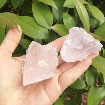 2pcs 150 g Naravni kristal rose kristalno surov kamen, rožnati kremen Vzorcu Zdravljenje Reiki kamna