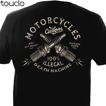 Vintage Motornih Koles Po Meri Biker Chopper Plovec Motard Motorrad 2020 Novo Tiskanje T Shirt Mens Kratek Rokav Vroče Band T-Majice