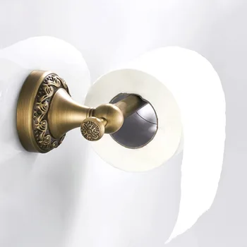 Evropski stil kopalnica wall tip Toaletni papir držalo, stojalo medenina vklesan brez pokrova 21 cm za normalno wc papaer imetnik roll