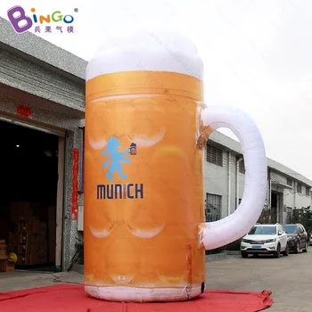 Brezplačna dostava 5M visoke velikan napihljivi pivo skodelico model po meri oglaševanje napihljivi pivo stein balon za spodbujanje igrače