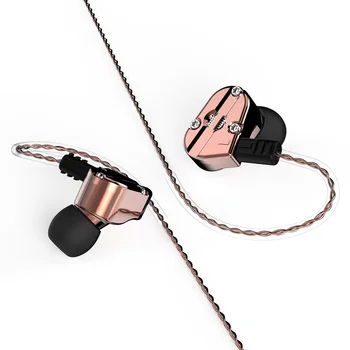 Revonext QT5 1DD+1BA Hibridni težkih kovin stanovanj v uho eardphone HIFI monitor teče športne slušalke
