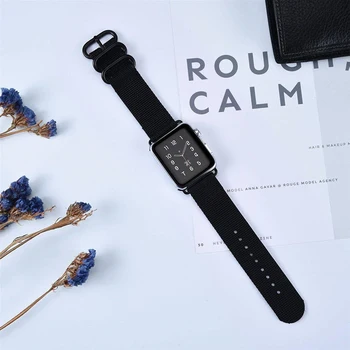Trak za apple watch 4 5 44 mm 40 mm band 42mm 38 mm Tkani najlon kovinske sponke watchband za iwatch serije 5/4/3/2/1 zapestnica