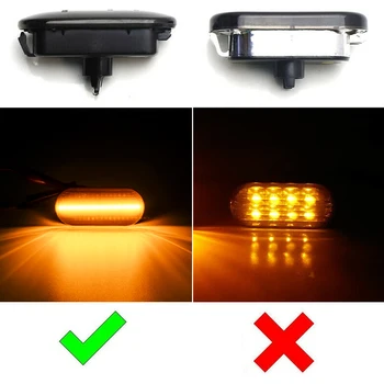 Erick je Metlice Dinamično Teče LED Strani Marker Lučka Repeater Za SEAT Leon, Toledo Kordobi Ibiza 1M 6L # 14805294