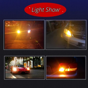 WLJH 2x Canbus LED BAU15S 7507 PY21W 1156PY Led Žarnice za BMW E36 E39 E53 E46 E60 E61 E82 E90 E91 E92 E93 F20 F25 F30 F35