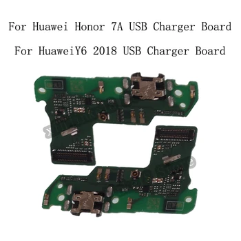 USB Priključite Polnilnik Odbor Za Huawei Honor 7A pro Mikrofon Modul Priključek za Kabel Za Huawei Y6 2018 Telefon rezervnih Delov