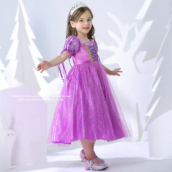 Sneg Fairy Princess Puhasto Dekleta Obleko Cosplay Vlog Obleke za Otroke Halloween Kostum Princeska Velikosti 4 6 8 Let