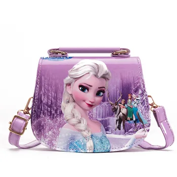 Disney princesa otrok pu messenger bag dekle Zamrznjene Elsa torba Sofija torbici otrok, moda, nakupovanje vrečko darilo