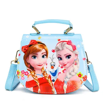Disney princesa otrok pu messenger bag dekle Zamrznjene Elsa torba Sofija torbici otrok, moda, nakupovanje vrečko darilo