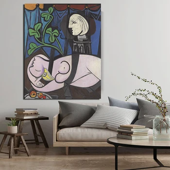 Pablo Picasso Golih, Zeleno Listje In Bankrot Platno Slikarstvo Natisne Dnevna Soba Dekoracijo Doma Moderne Stenske Umetnosti Oljna Slika, Plakati