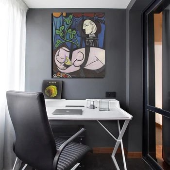 Pablo Picasso Golih, Zeleno Listje In Bankrot Platno Slikarstvo Natisne Dnevna Soba Dekoracijo Doma Moderne Stenske Umetnosti Oljna Slika, Plakati