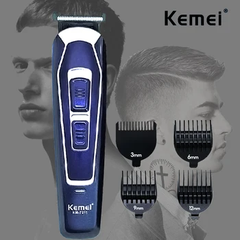 Kemei KM-7211 Akumulatorski Clipper Električni Sušilnik Clipper Professional Hair Trimmer za ponovno Polnjenje/Električni Tako Delo