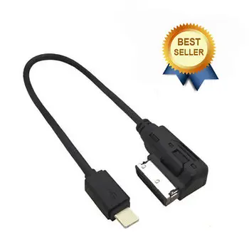 Za USB Audi A3 V5 V7 Adapter Vmesnik AMI MDI AUX Adapter Kabel za Polnjenje Črni barvi Za iphone 5 6 7 8