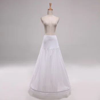 Nov Prihod Visoko Pasu 1 Hoop Petticoat, A-Line Poročne obleke, Poročni Underskirts, Zalog Vestidos Dolžina 110 cm(43.4