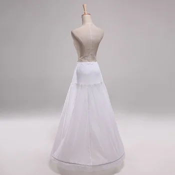 Nov Prihod Visoko Pasu 1 Hoop Petticoat, A-Line Poročne obleke, Poročni Underskirts, Zalog Vestidos Dolžina 110 cm(43.4