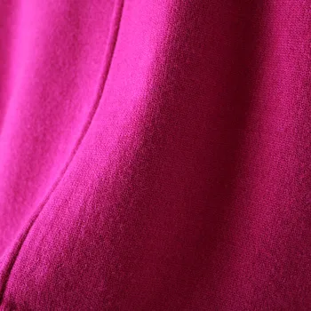 2020 Pozimi Novo Turtleneck Ženske, Puloverji In Puloverji Hot Pink Svoboden Zgostitev Toplo Lady Potegne Vse Tekme Outwear Plašč Vrhovi