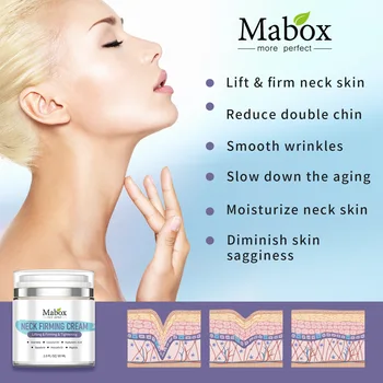 MABOX Vratu, Prsih Gubam Kreme Popravila Suho Krep, Učvrstitev Kože, Krema Anti-Aging Vlažilne & Lifting Kože Večna Nega Vratu