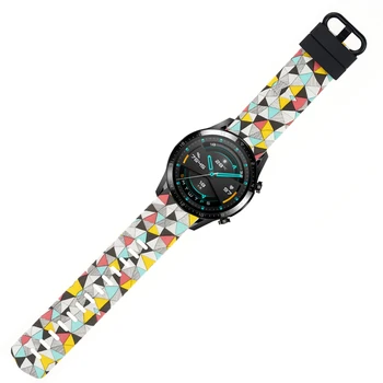 22 mm silikonski watch band za samsung Prestavi S3 ure trak za HUAWEI huawei GT1/2 46mm Watchband Watch Oprema Visoke Kakovosti
