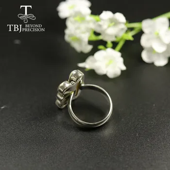 TBJ,Ročno ženske Obroč, nakit z naravnimi mop in premešamo gemstone nakit 925 sterling srebro edinstveno zasnovo za ženske najboljše darilo