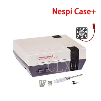Raspberry Pi NESPi Primeru+(plus) NES Retroflag Box + Ventilator + 16/32 G SD + Game Pad Krmilnik+hladilnega telesa za Raspberry pi 3